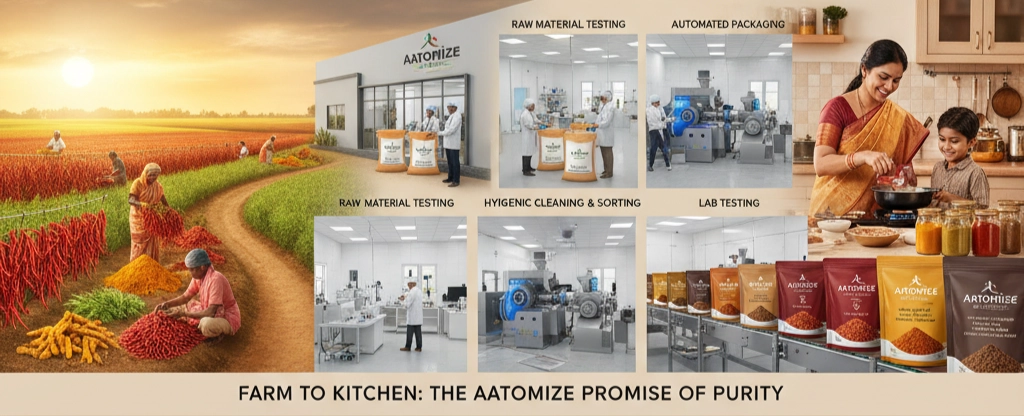From Farm to Kitchen: How Aatomize Ensures the Best Quality Spices for Aatomize Spices