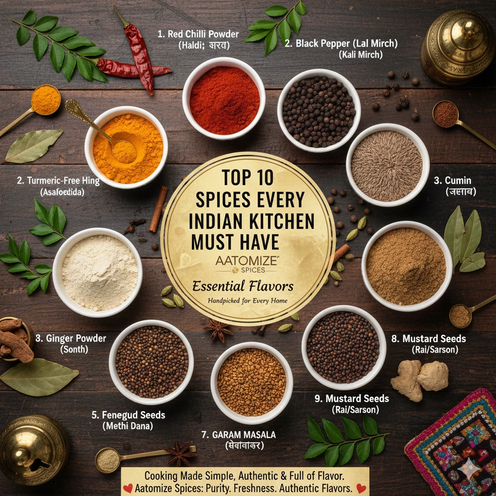 Top 10 Spices Every Indian Kitchen Must Have