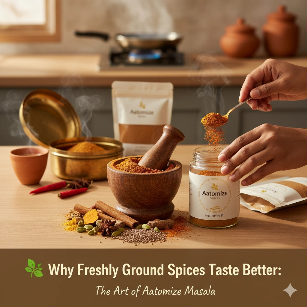 Why Freshly Ground Spices Taste Better: Inside the Art of Aatomize Masala
